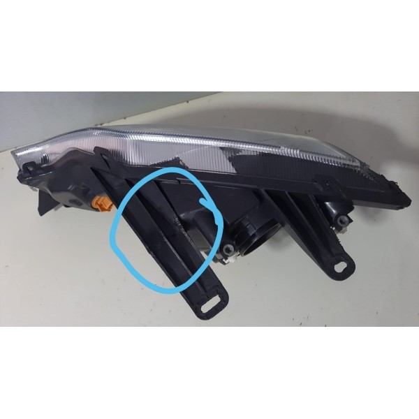 Farol Ecosport 2010 A 2012 Direito Mascara Cromada Original
