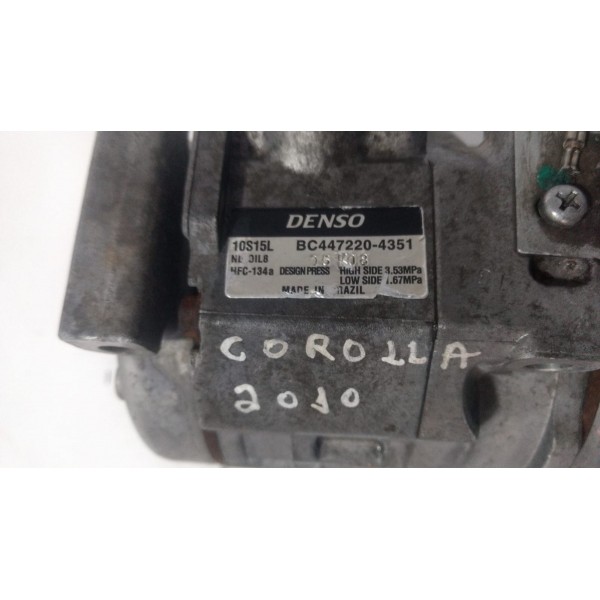 Compressor Ar Condicionado Corolla 2009 A 2012  Bc4472204351