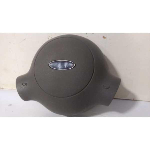 Capa Da Buzina Volante Ford Ka 1997 A 2003 Cinza Claro
