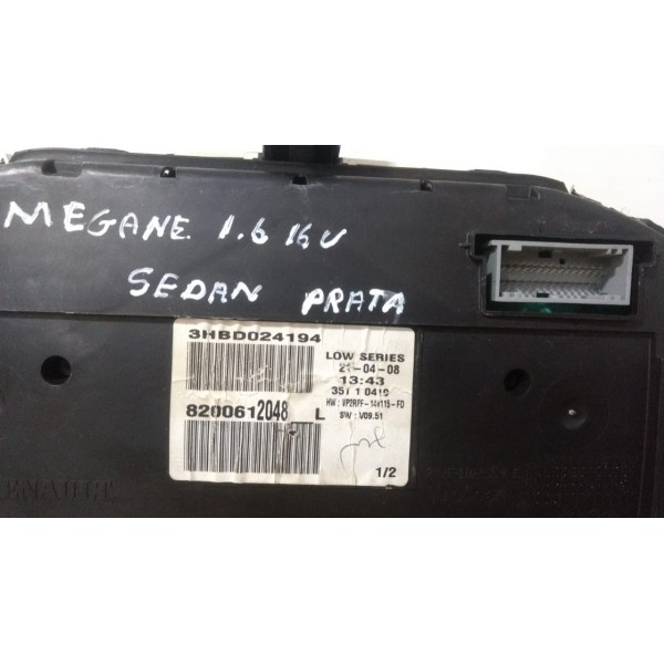 Renault Megane  Painel Instrumentos Velocimetro 8200612048