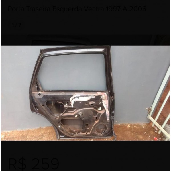 Porta Traseira Esquerda Vectra 1997 A 2005