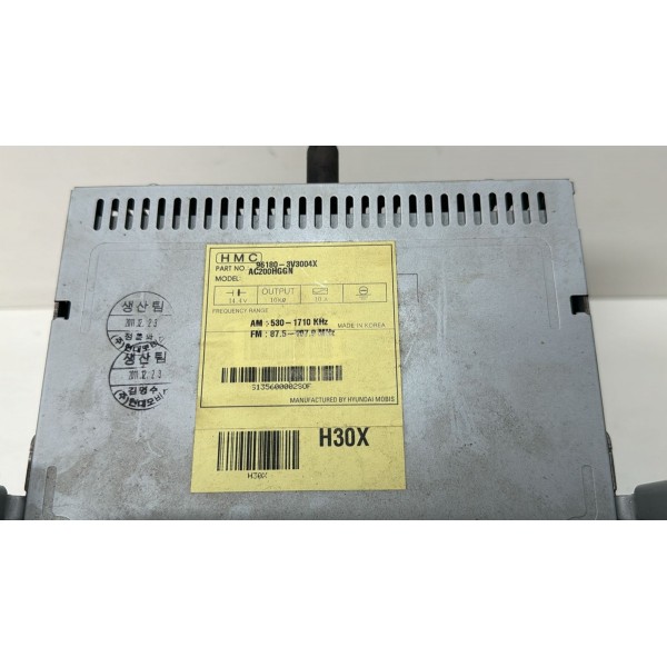 Rádio Original Hyundai Azera 2013 (96180-3v3004x)