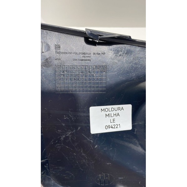 Moldura Farol Milha Esquerdo Gm Sonic 2011 12 13 14 Original