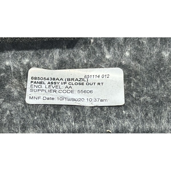 Acabamento Forro Porta Luvas Compass 2018 Á 2021 Original
