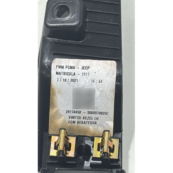 Moldura Botão Vidro Diant. Esquerda Jeep Compass T270 22/23