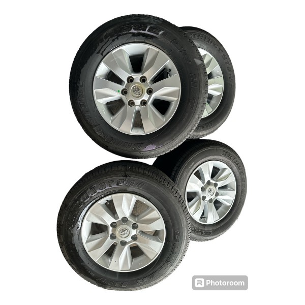 Jogo Roda Aro 17 Toyota Hilux 2016 2017 2018 Com Pneu