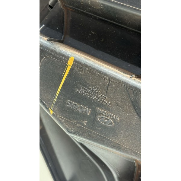 Grade Radiador Hyundai Creta 2017 18 2019 Com Friso Prata