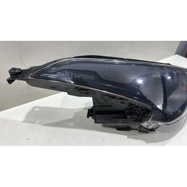 Farol Direito Hyundai Hb20 2020 21 22 Mascara Negra Sem Led