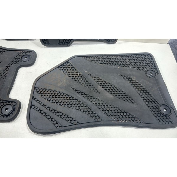 Jogo Tapete Borracha Jeep Compass Original 2017 Á 2023 Preto