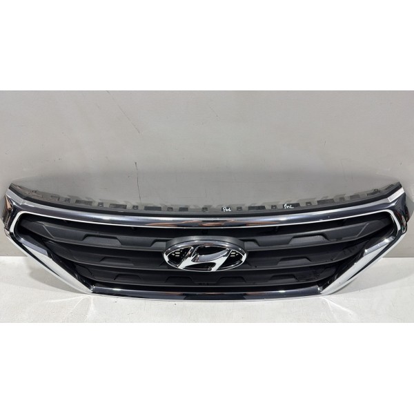 Grade Superior Dianteira Hyundai Creta 2017 18 2019 Cromada Cromado