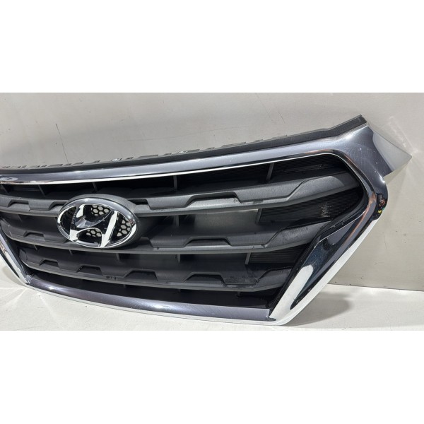 Grade Superior Dianteira Hyundai Creta 2017 18 2019 Cromada Cromado