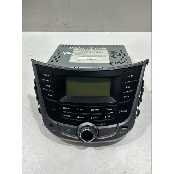 Rádio Bluetooth Hyundai Hb20 2012 Á 16 Com Usb 961401s2002q