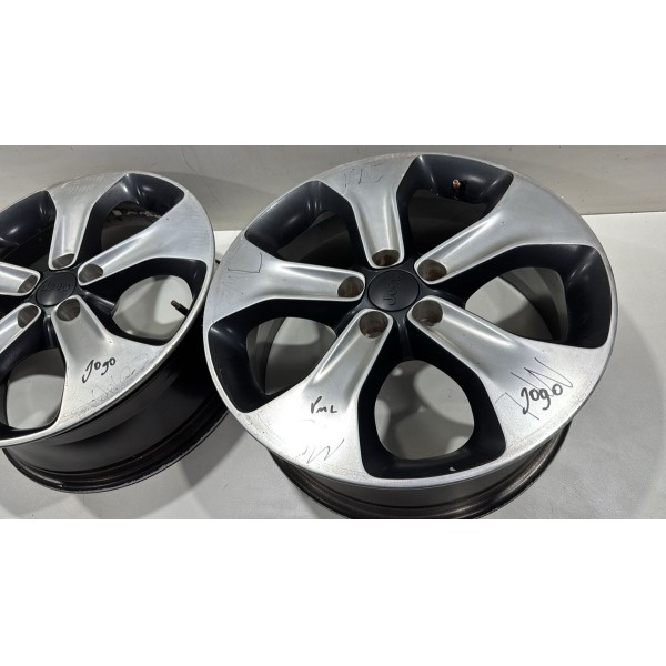 Jogo Roda Aro 18 Jeep Compass 2018 Preto Jogo Roda Aro 18 Jeep Compass 2018 Preto