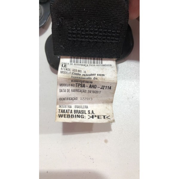 Cinto Traseiro Esquerdo Honda Civic G10 17/21 2494586