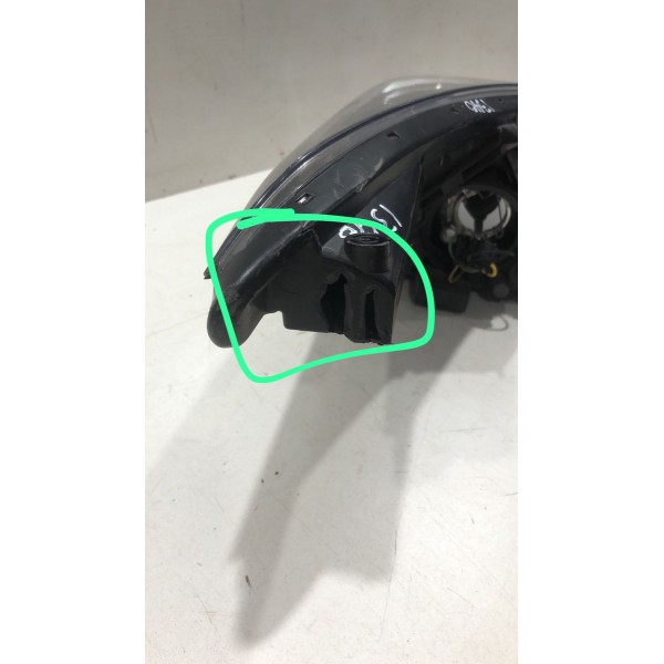 Farol Esquerdo Hyundai Hb20 2013 Á 2019 Mascara Negra Detalh