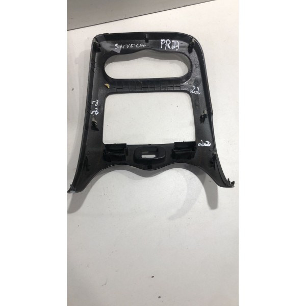 Moldura Rádio Central Painel Sandero 2011 2012 2013 2014 Preto