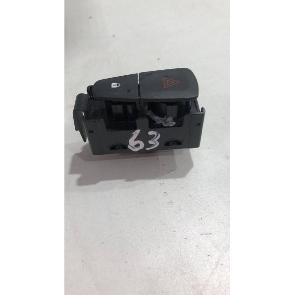 Botão Pisca Alerta/trava Renault Sandero/logan 2015/2020 Preto