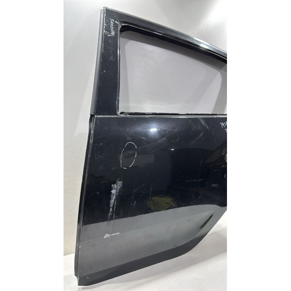 Porta Traseira Esquerda Sandero 2015/2021 Original Esquerdo Preto