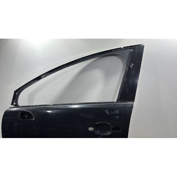 Porta Dianteira Esquerda Peugeot 3008 2010 A 2015 Esquerdo Preta