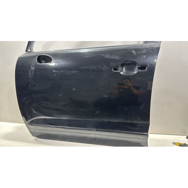 Porta Dianteira Esquerda Peugeot 3008 2010 A 2015 Esquerdo Preta