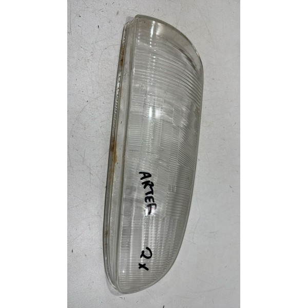 Lente Vidro Farol Esquerdo Ford Fiesta Courier 1996-1999