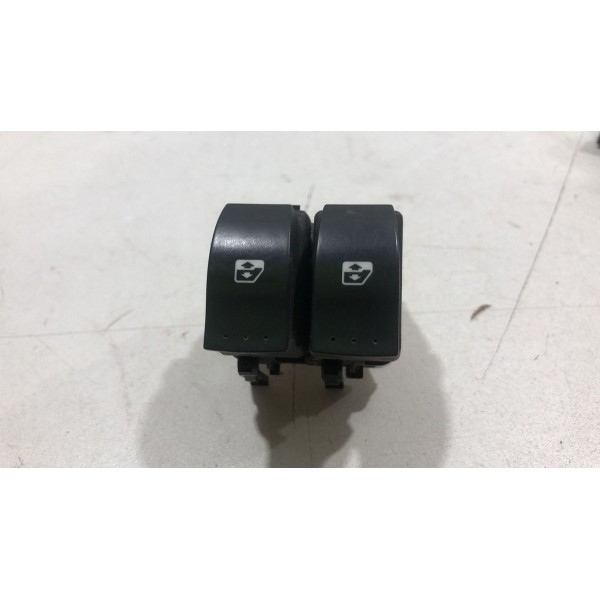Botão Duplo Vidro Renault Duster Sandero Logan Megane Branco