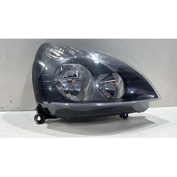 Farol Dianteiro Lado Direito Clio 2007/2011 Mascara Negra