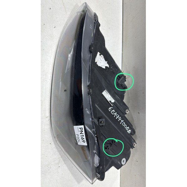 Farol Esquerdo Vw Polo Virtus 2017 2018 19 20 21 Friso Preto