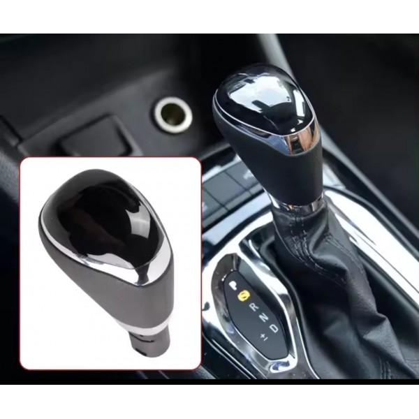 Manopla Cruze Cambio Automático Emborrachada Preta 2017 A 21