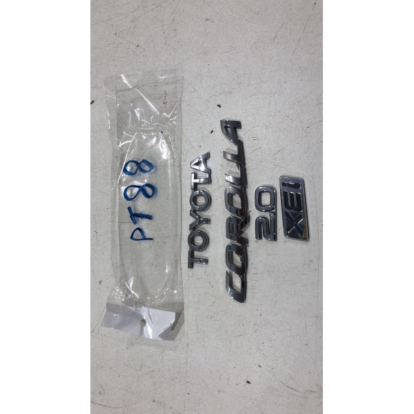 Emblemas Tampa Traseira Toyota Corolla Xei 2.0 2015 Á 2019