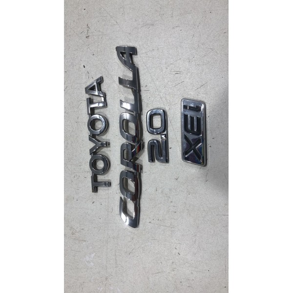 Emblemas Tampa Traseira Toyota Corolla Xei 2.0 2015 Á 2019