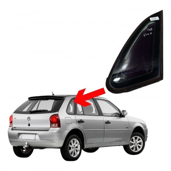 Vidro Fixo Lateral Traseiro Direito Volkswagen Gol G3 2002