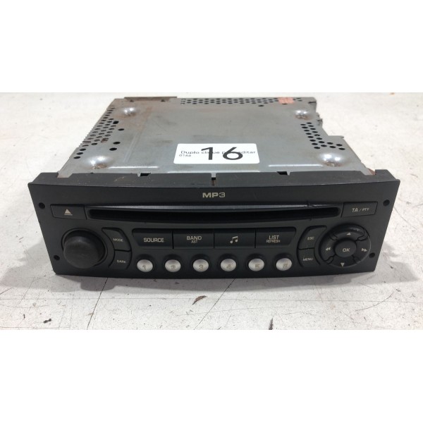 Rádio Cd Player Citroen C4 Pallas 2007 2008 2009 2010