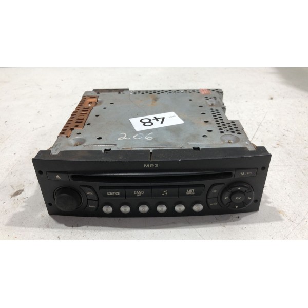 Rádio Original Citröen C4 Pallas Hatch 08 Á 2012 96649345xt