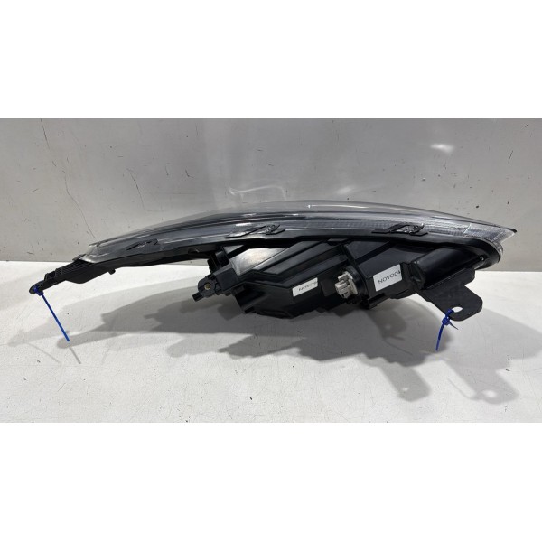 Farol Esquerdo Ford Ka 2019/2022 Máscara Negra Aro Cromado