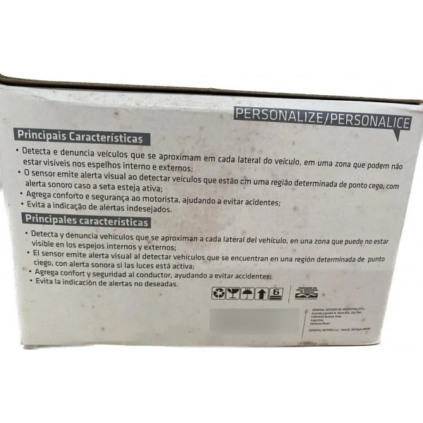 Sensor Alerta Ponto Cego Onix Prisma Original Gm 52056272