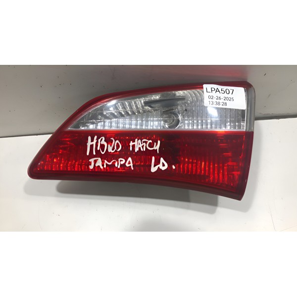 Lanterna Tampa Traseira Esquerda Hyundai Hb20 Hatch 12/15 Direito/passageiro Vermelho