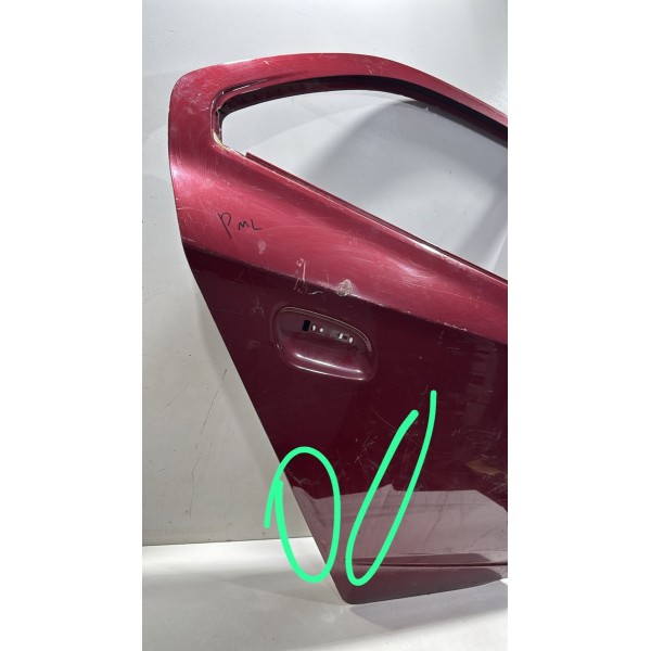 Porta Traseira Direita Chevrolet Onix Prisma 2012 A 2019 Esquerdo Vermelha