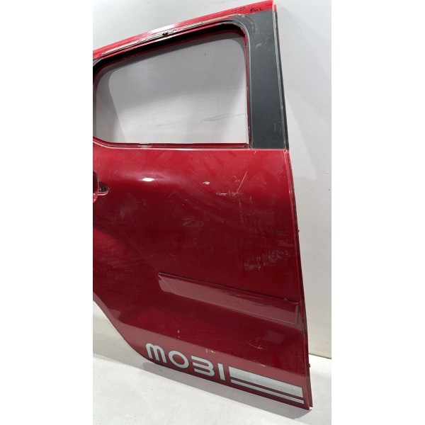 Porta Traseira Direita Fiat Mobi 2017 2024 Vermelha