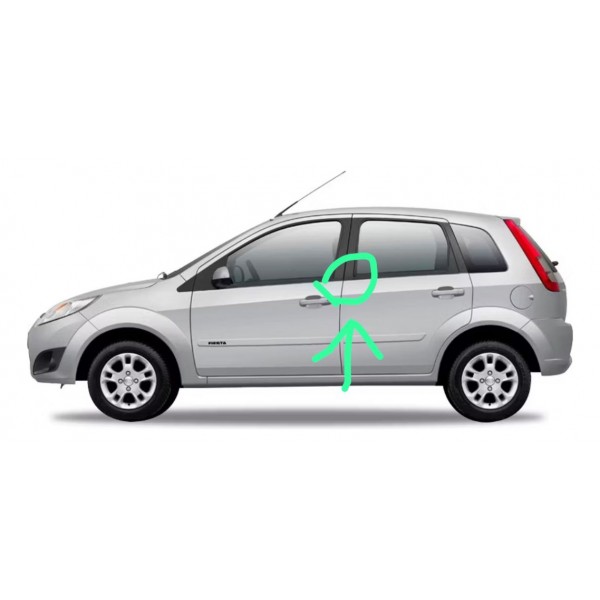 Acabamento Pestana Porta Trasei Esquerda Fiesta Hatch 5 Á 14