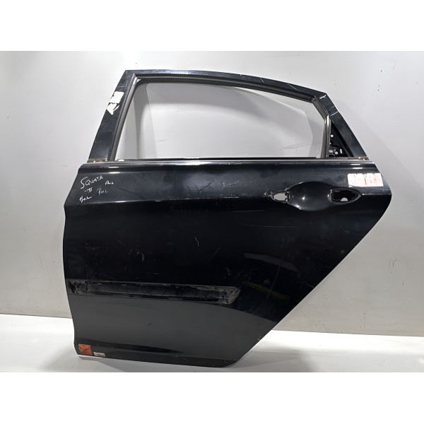 Porta Traseira Esquerda Hyundai Sonata 2010/2012 Esquerdo Preta