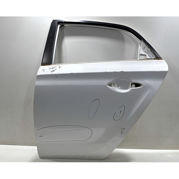 Porta Traseira Esquerda  Hyundai Hb20 Hatch 2013 A 2019 Esquerdo Branca