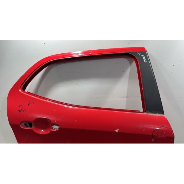 Porta Traseira Direita Fiat Argo 2018 2024 Vermelha