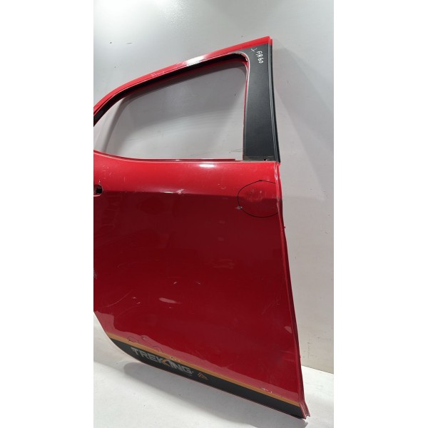 Porta Traseira Direita Fiat Argo 2018 2024 Vermelha