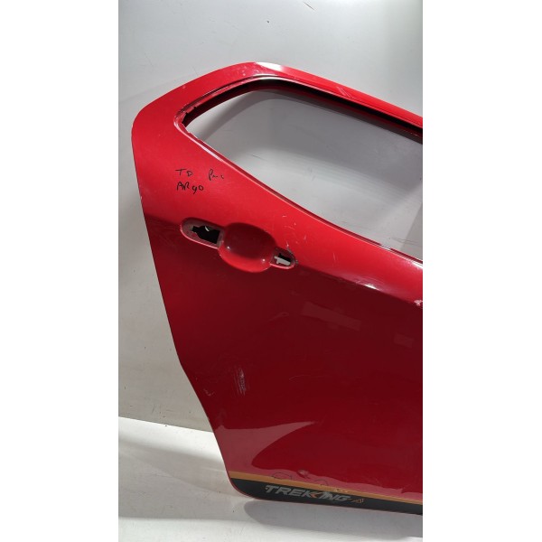 Porta Traseira Direita Fiat Argo 2018 2024 Vermelha