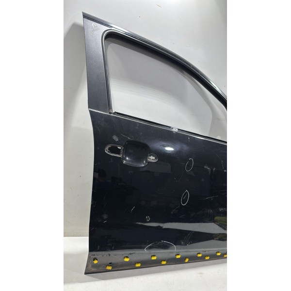Porta Dianteira Direita Fiat Strada 2021 22 2023 Furo Friso Preta
