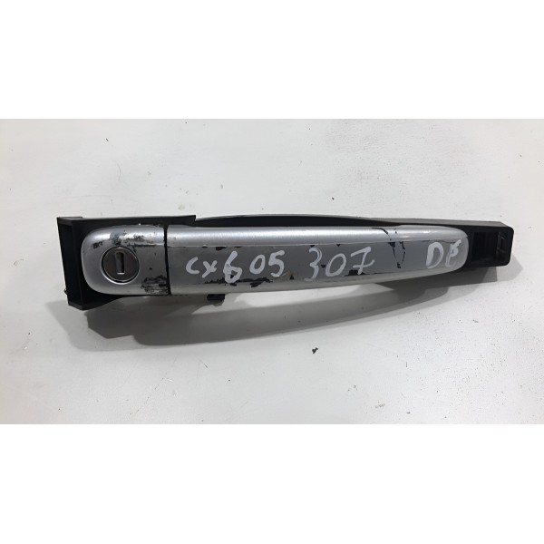 Maçaneta Externa Dianteira Esquerda Peugeot 307 2008 Á 2012 Preto