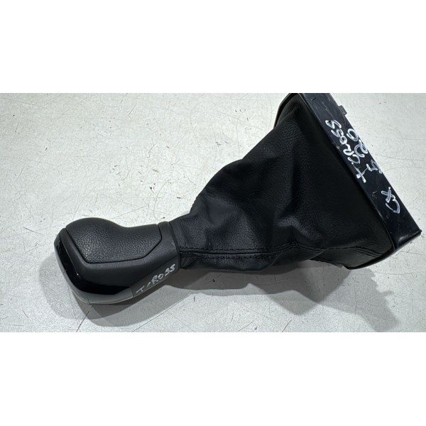 Manopla Coifa Câmbio Vw Tcross Tsi 2021 Detalhe Preto