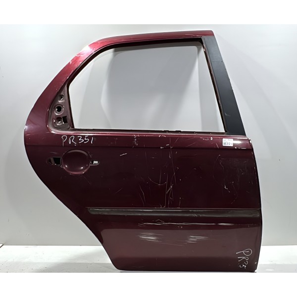 Porta Traseira Direita Fiat Siena Palio G4 2008 A 2012 Direito Prata