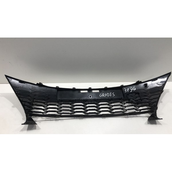 Grade Do Parachoque Dianteiro Yaris Hatch 2019 2020 2021 Preto Brilhante